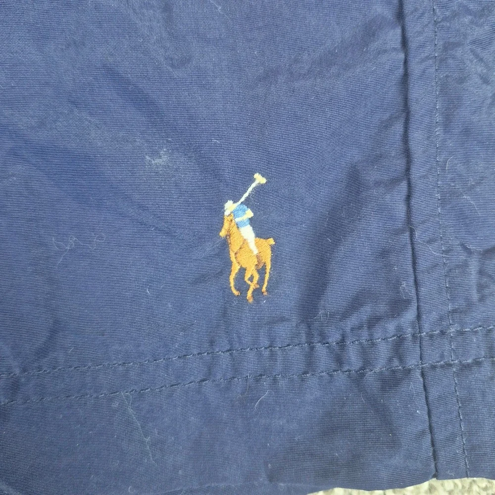 Polo Ralph Lauren Swim Trunks Mens XXL Navy Blue Green Pony Mesh Lined Short